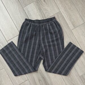 Allison Daley Black and Gray Striped Pants